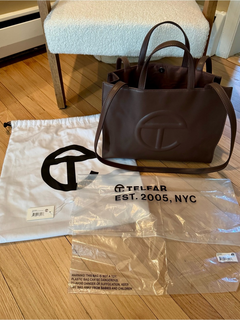 Telfar Medium Shopping Bag - Chocolate